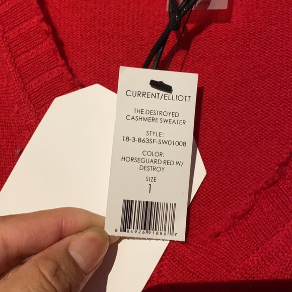 CURRENT/ELLIOT The Destroyed Cashmere Sweater - Picture 3 of 6